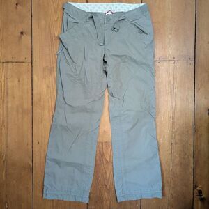 The North Face Green Pants Women's Size 10 Drawstring Ripstop Nylon Outdoors